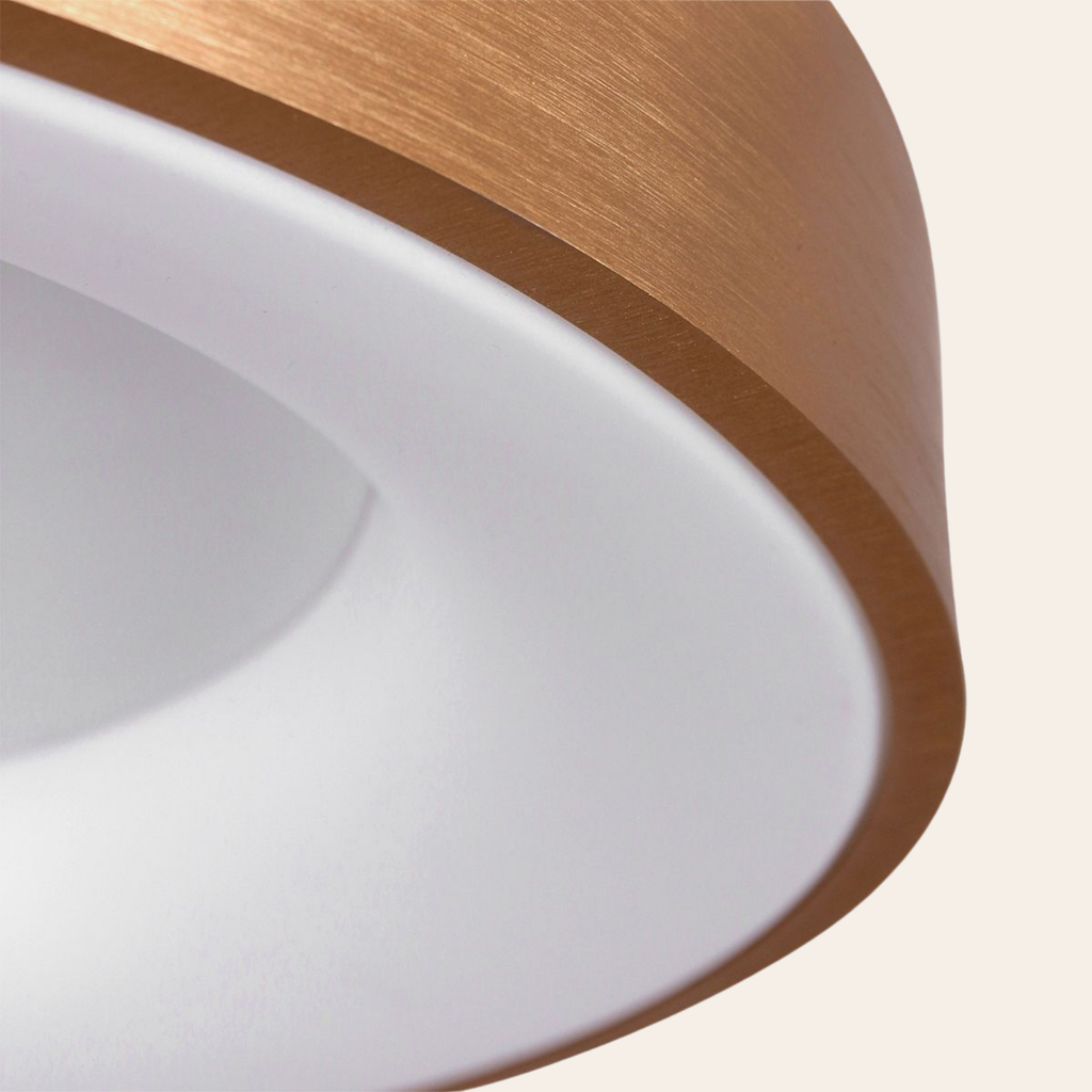 Steinhauer Ringlede Plafondlamp | Gouden LED Ø48 cm, Dimbaar voor Slaapkamer en Woonruimte Steinhauer