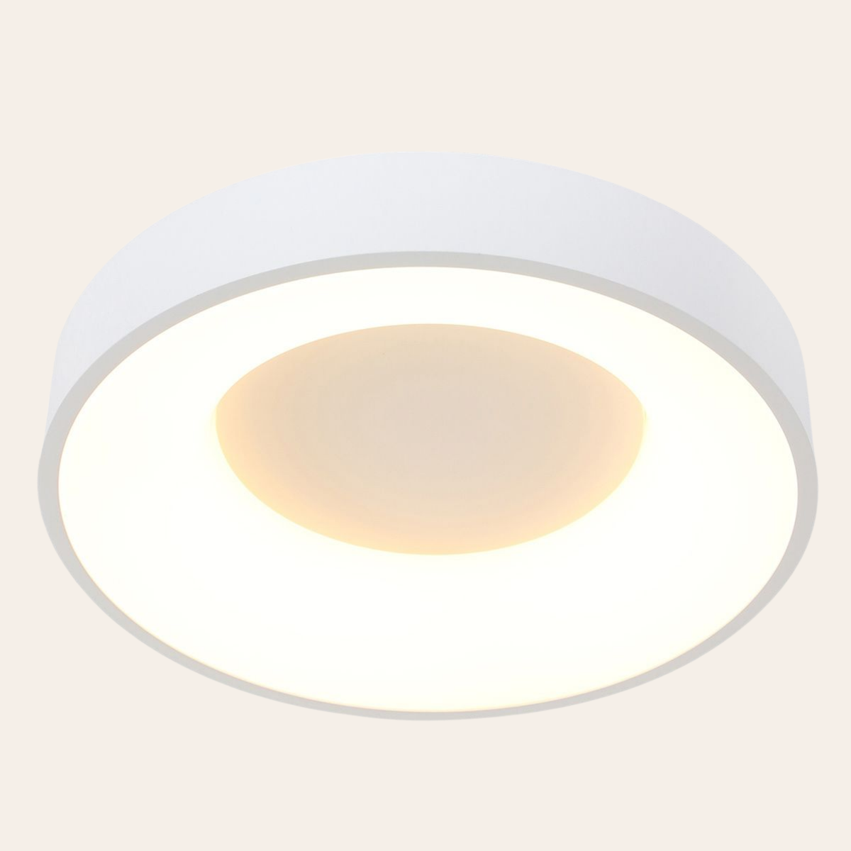 Steinhauer Ringlede Plafondlamp | Witte LED Ø48 cm, Dimbaar voor Slaapkamer en Woonruimte Steinhauer