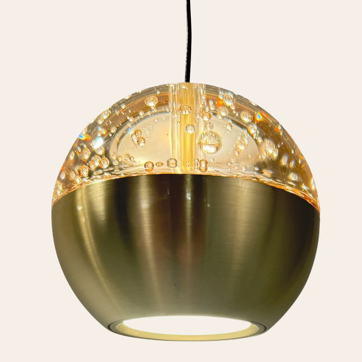 Steinhauer Belluno Hanglamp | Messing, Vijf Lichtpunten, Dim-to-Warm voor Eettafel Steinhauer