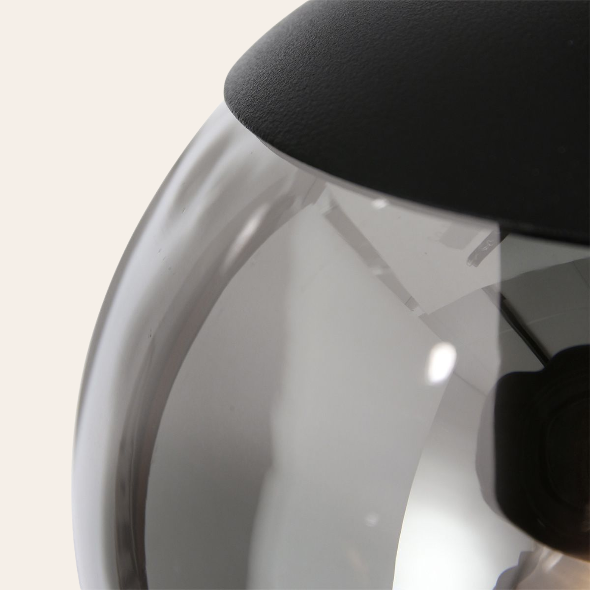 Steinhauer Bollique Hanglamp | Zwart Metaal, 5 Lichtpunten, Smoke Glas