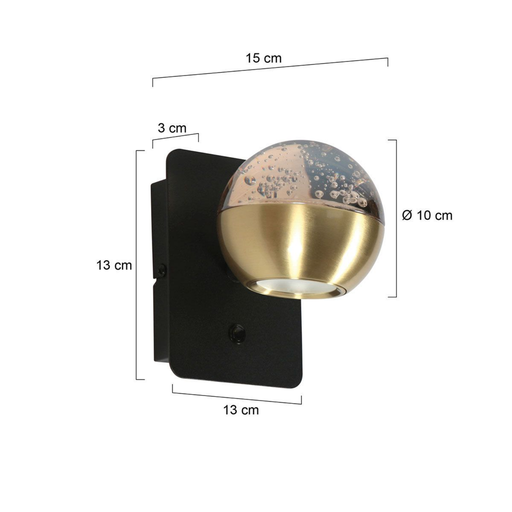 Steinhauer Belluno Wandlamp Goud | Geïntegreerde LED, Dim To Warm, Luxe Ontwerp Steinhauer