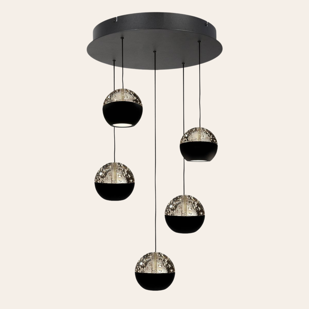 Steinhauer Belluno Hanglamp | 5-lichts, Smoke Glas, Verstelbaar Cable Lift