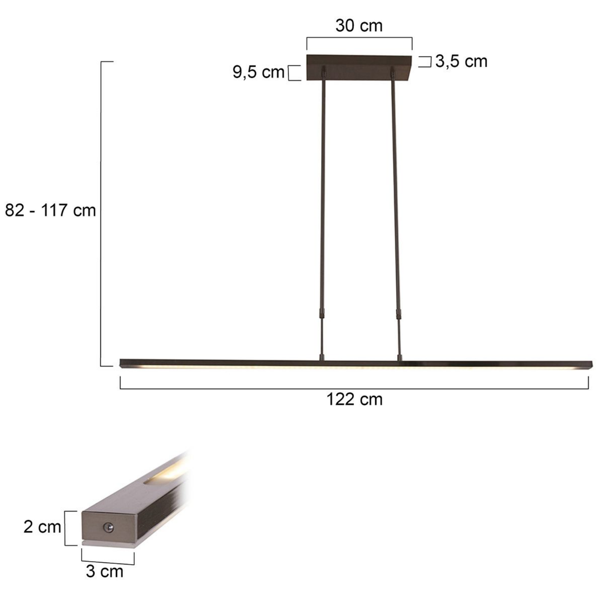 Steinhauer Zelena Hanglamp Eettafel | Staal, Dimbaar Licht en Verstelbare Hoogte Steinhauer