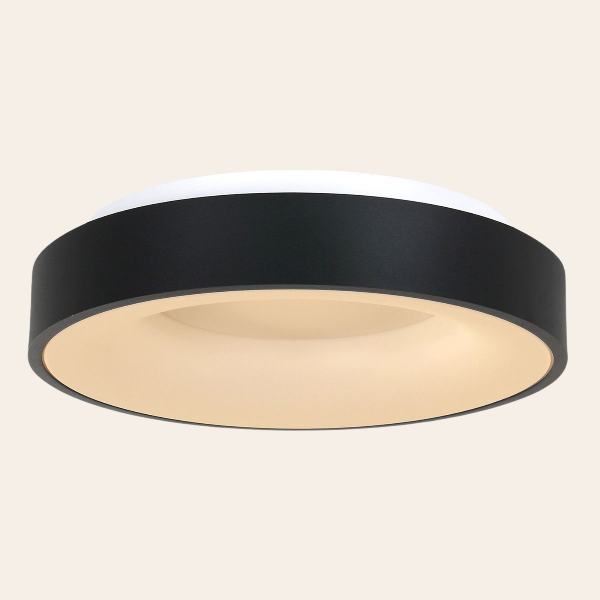 Steinhauer Ringlede Plafondlamp | Zwarte LED Ø48 cm, Dimbaar voor Slaapkamer en Woonruimte Steinhauer