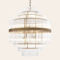 Eichholtz East Kroonluchter | Antiek Messing, Art Deco Stijl