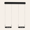 Steinhauer Mykty Hanglamp | Zwart, Verstelbare Cirkelringen voor Eettafel en Woonkamer
