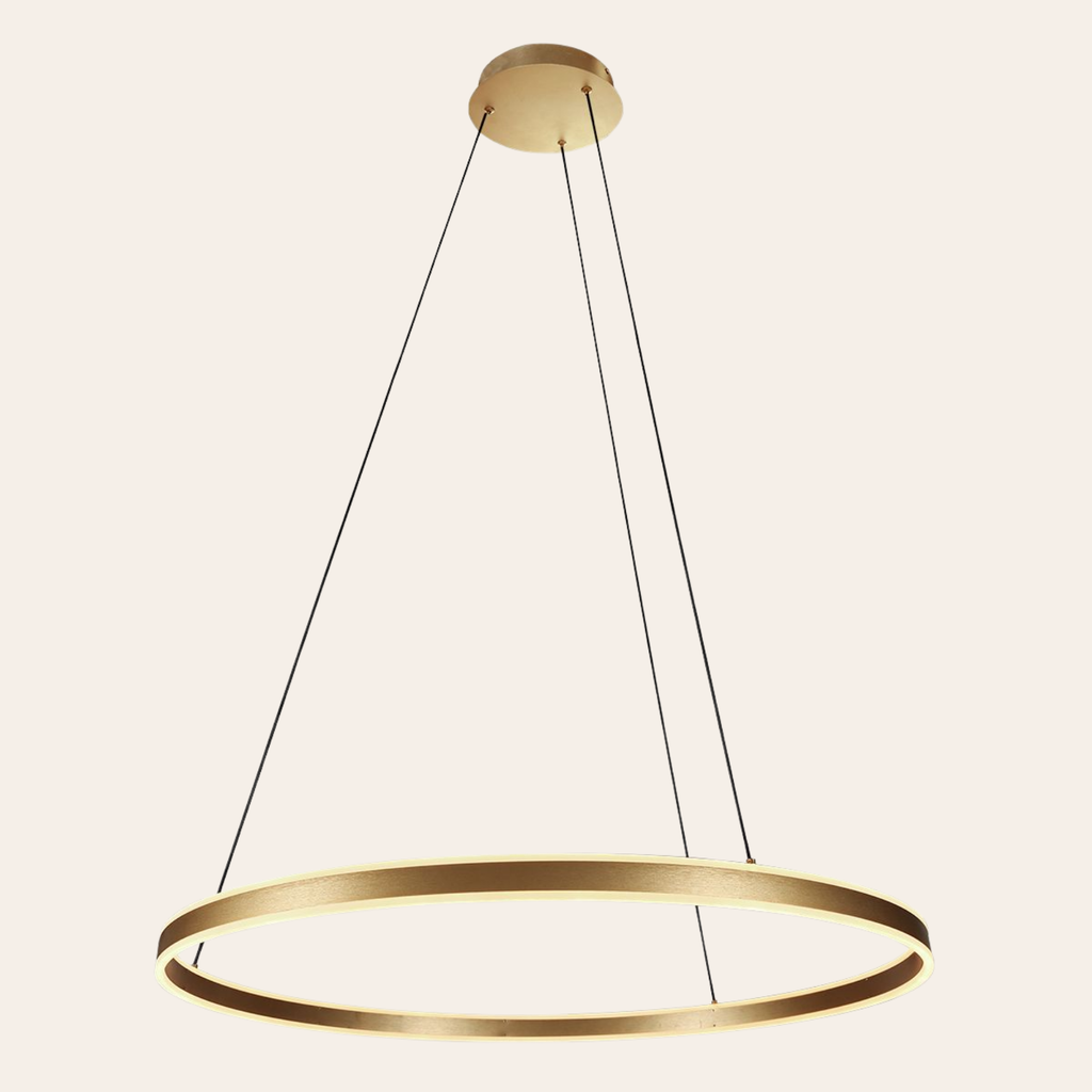Steinhauer Ringlux Hanglamp Eettafel | Gouden LED Ring Ø80 cm, Verstelbaar, Dimbaar Steinhauer