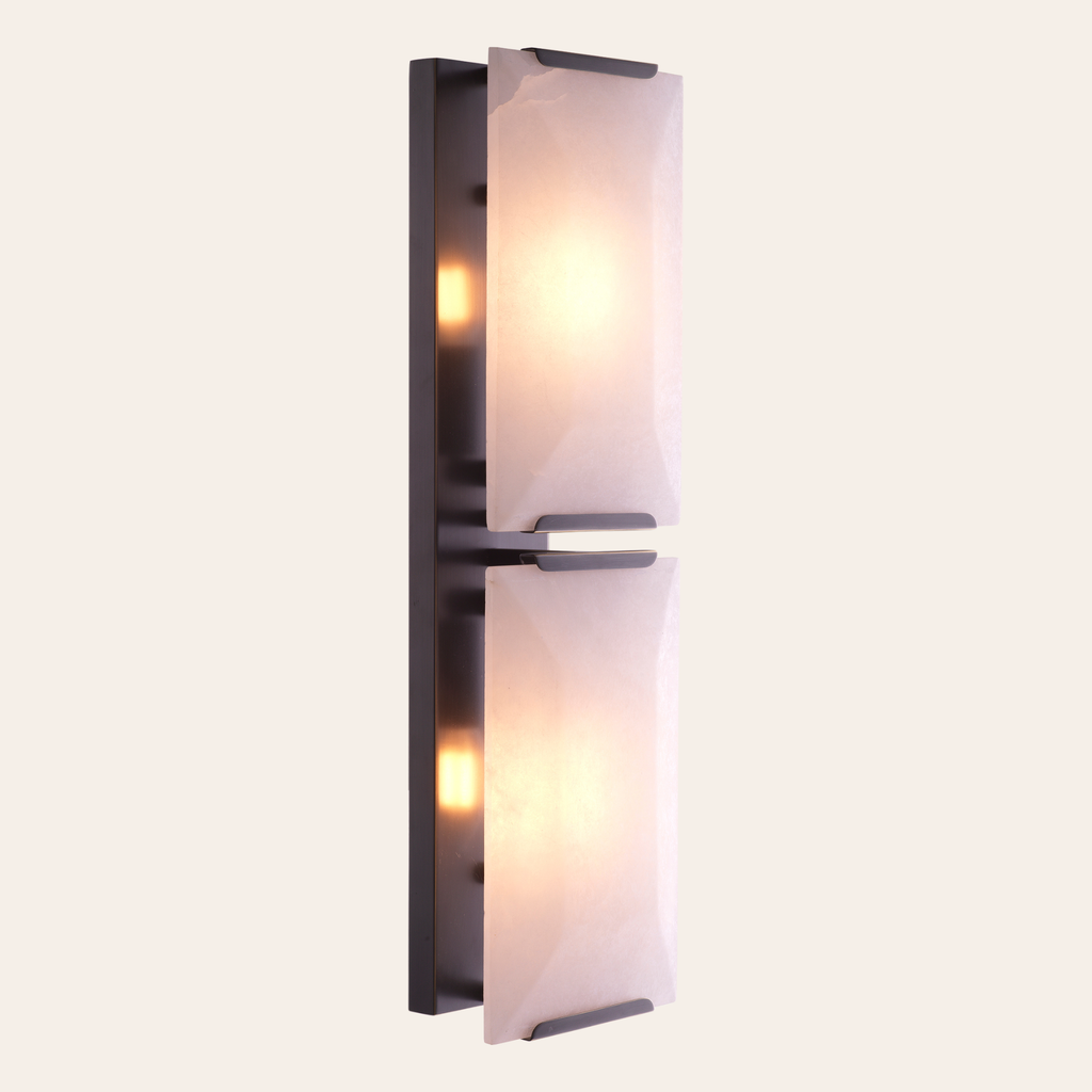 Eichholtz Ortiz Wandlamp | Bronze Highlight, Alabaster