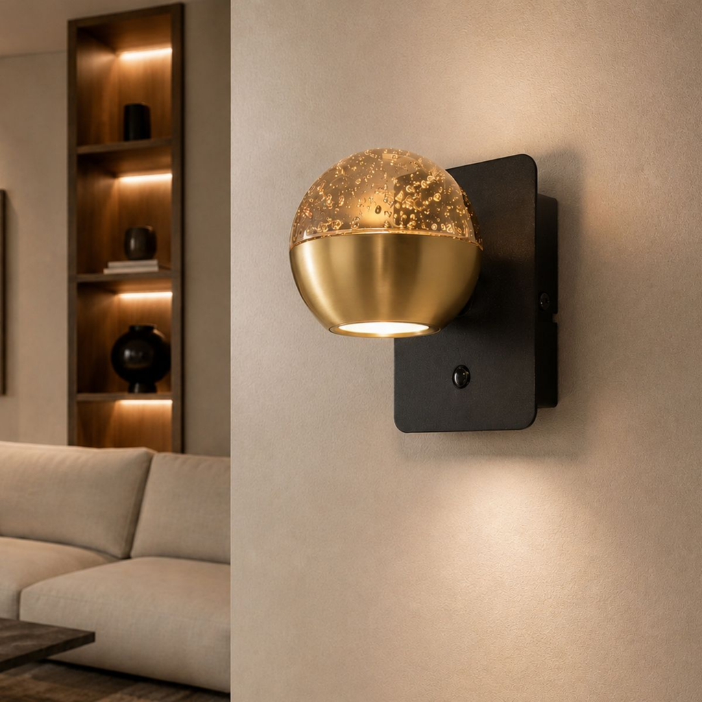 Steinhauer Belluno Wandlamp Goud | Geïntegreerde LED, Dim To Warm, Luxe Ontwerp Steinhauer