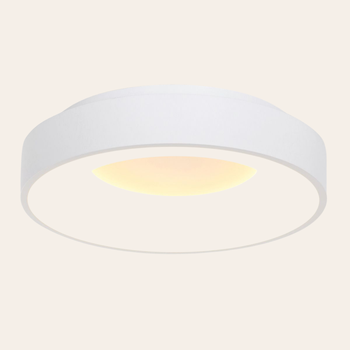 Steinhauer Ringlede Plafondlamp | Witte LED Ø48 cm, Dimbaar voor Slaapkamer en Woonruimte Steinhauer