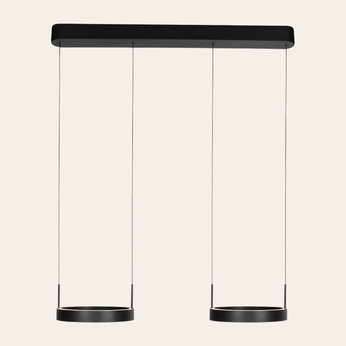 Steinhauer Mykty Hanglamp | Zwart, Verstelbare Cirkelringen voor Eettafel en Woonkamer Steinhauer