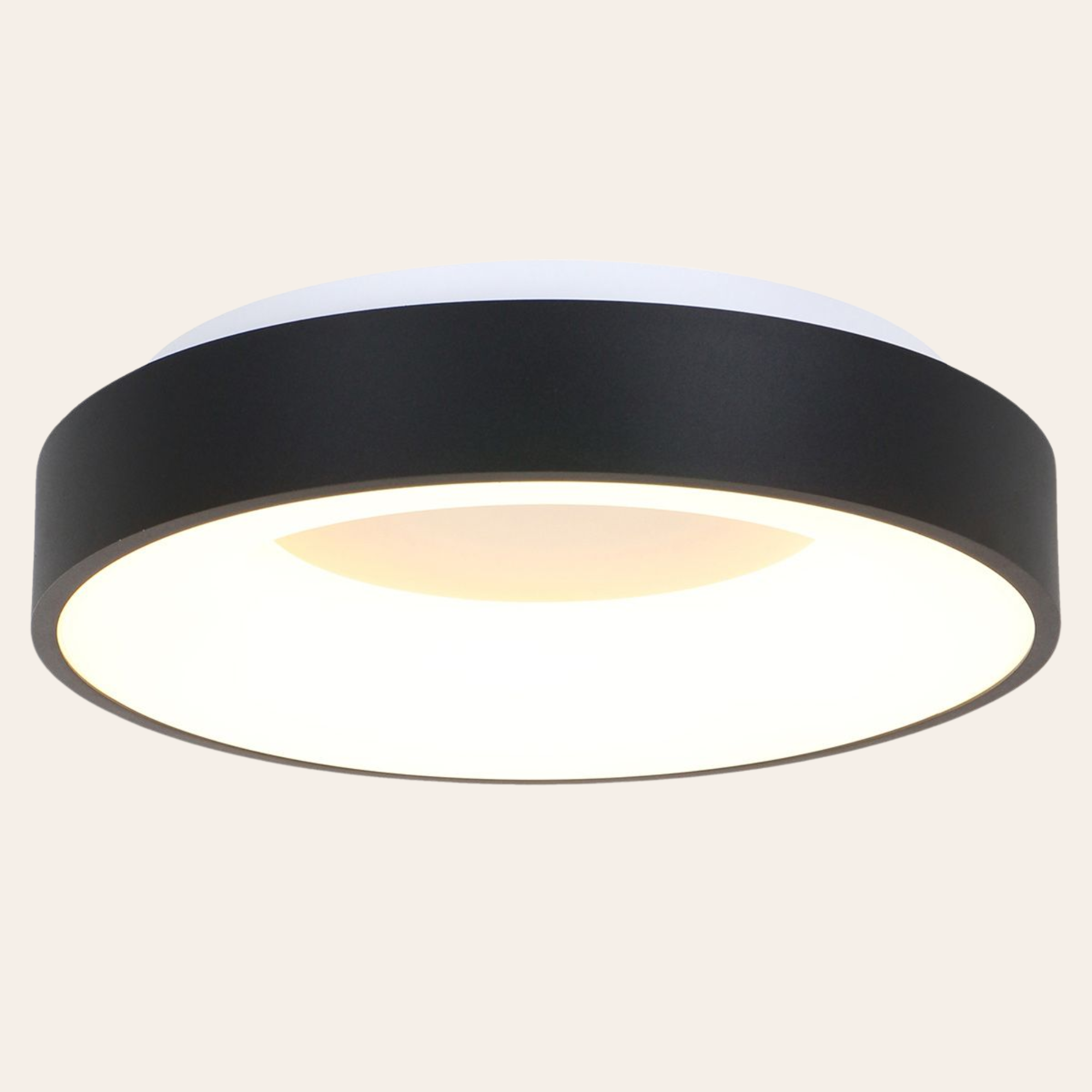 Steinhauer Ringlede Plafondlamp | Zwarte LED Ø48 cm, Dimbaar voor Slaapkamer en Woonruimte