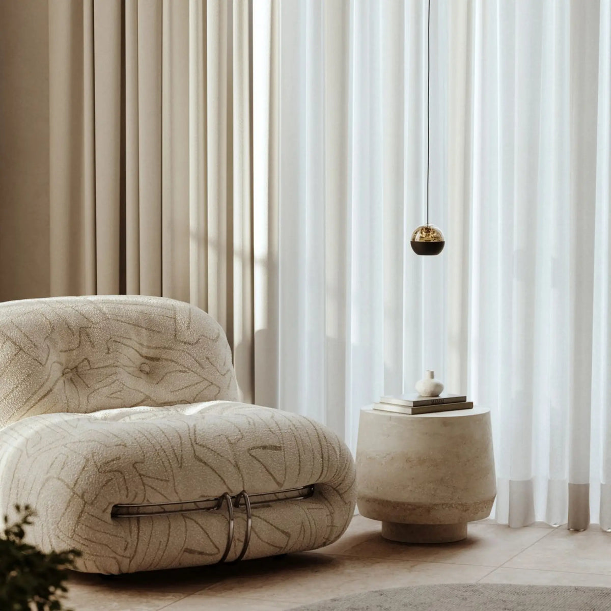 Steinhauer Belluno Hanglamp | Zwart, Smoke Glas, Dim to Warm LED Steinhauer