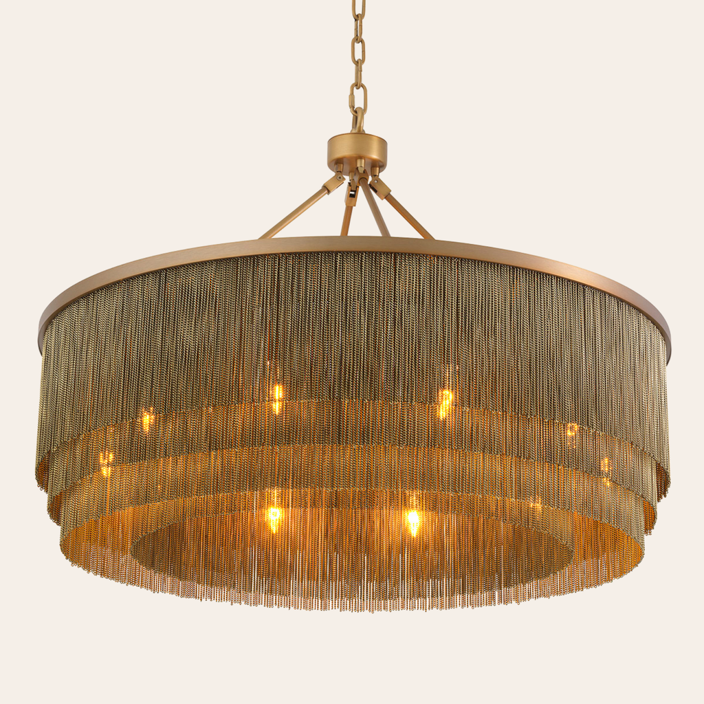 Eichholtz Tissot Kroonluchter L | Antiek Messing, Groot