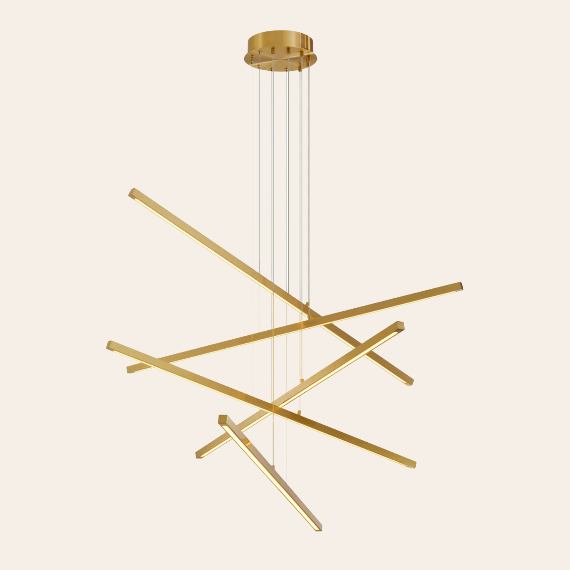 Eichholtz Kimpton Hanglamp Eettafel | Antiek Messing, Verstelbaar LED