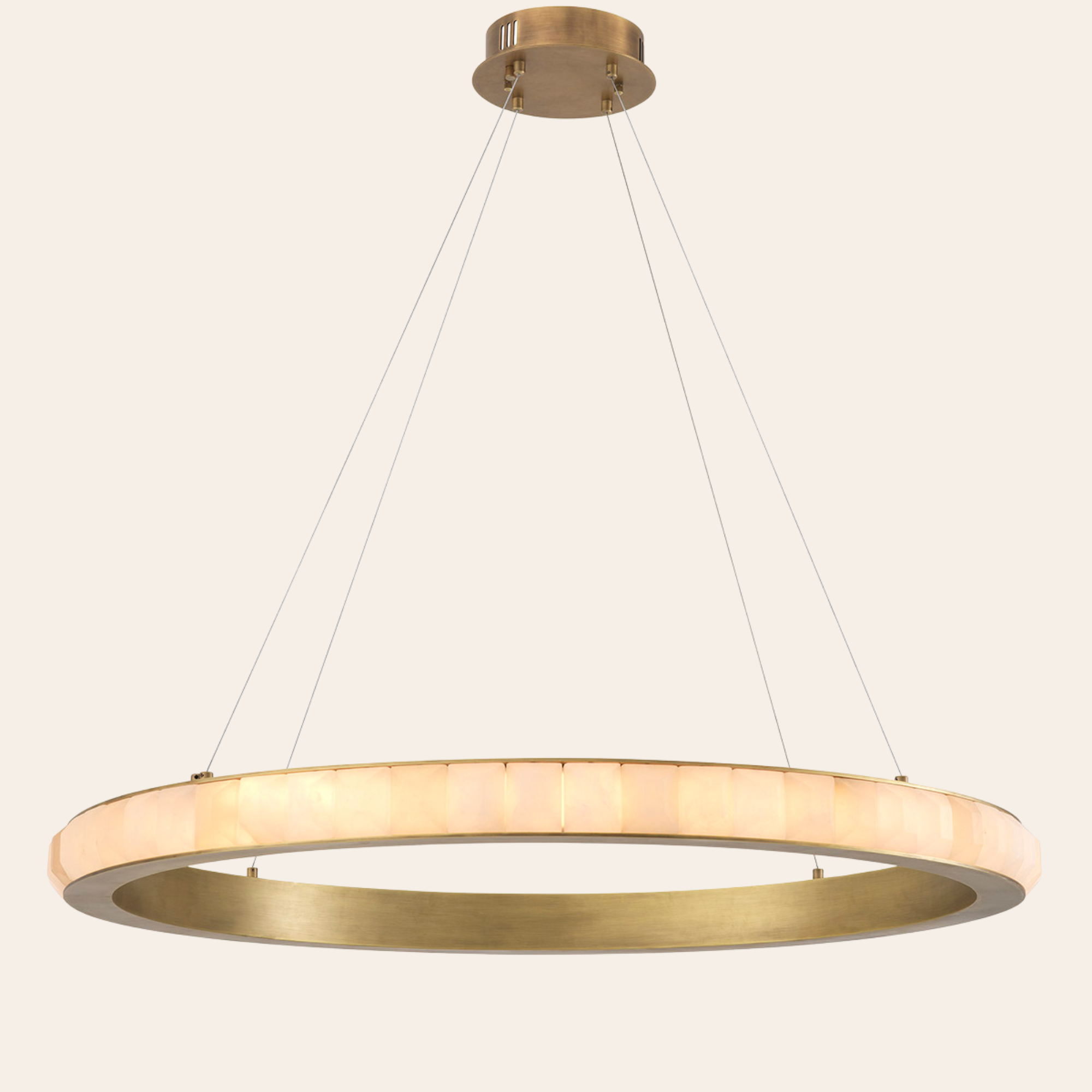 Eichholtz Cabildo Hanglamp | Antique Brass, Alabaster