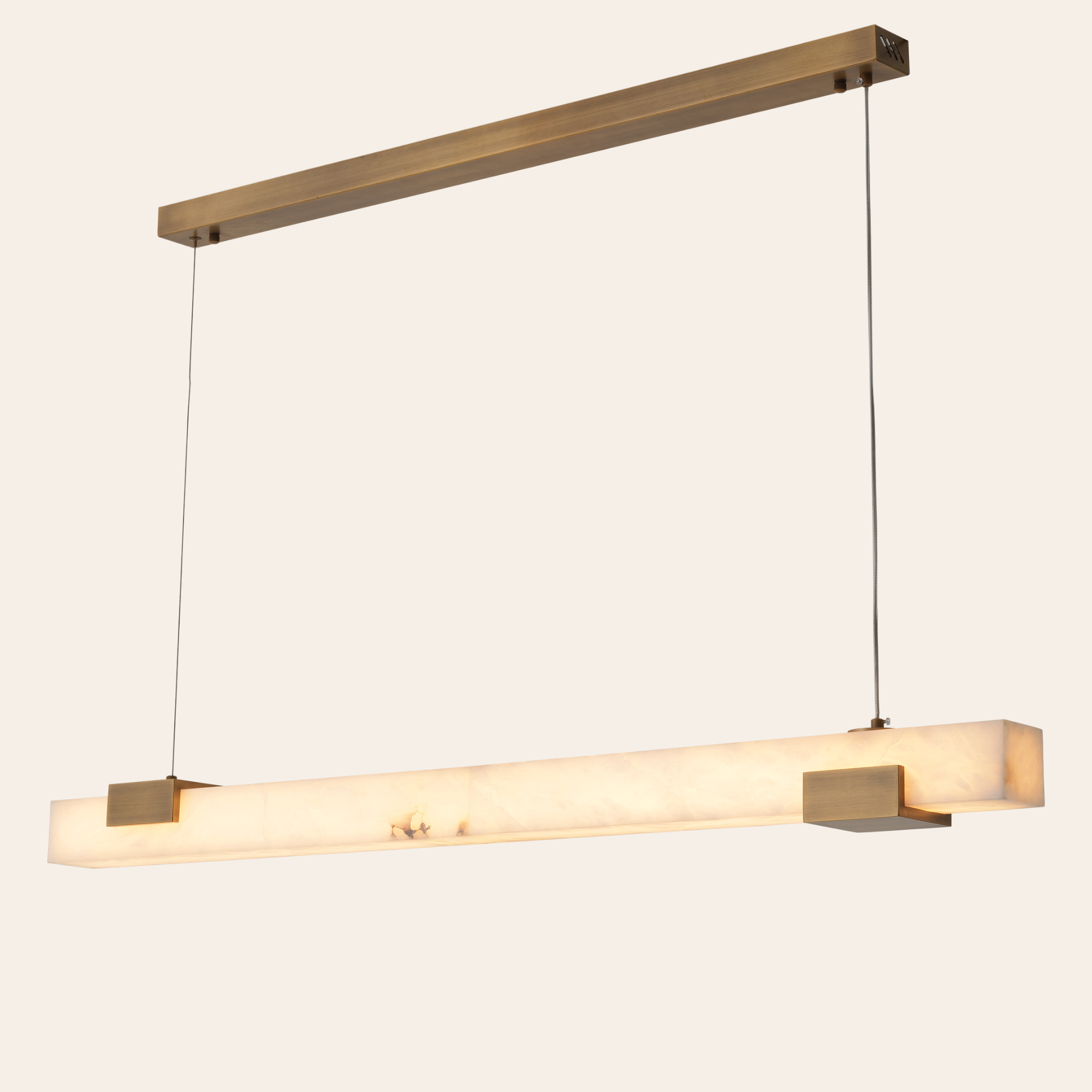 Eichholtz Furore Hanglamp | Albast, Antiek Messing, Ideaal Voor Eettafel