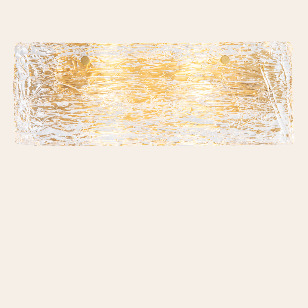 Eichholtz Almeria Wandlamp | Antiek Messing, Handgemaakt Glas