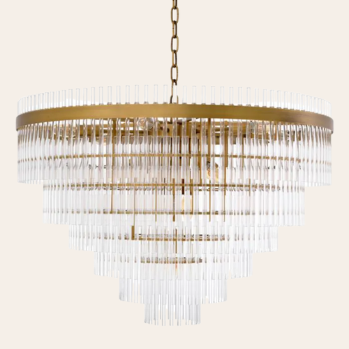 Eichholtz East Kroonluchter | Antiek Messing, Art Deco Stijl