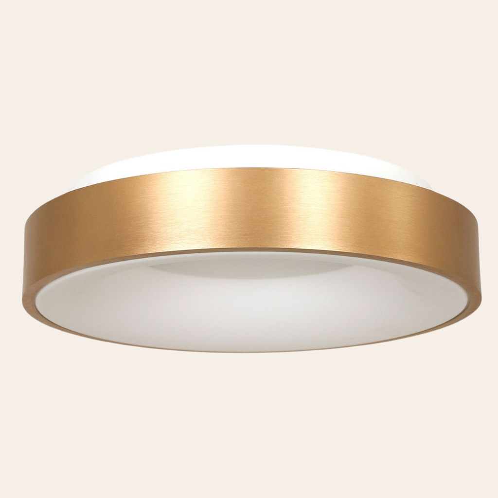 Steinhauer Ringlede Plafondlamp | Gouden LED Ø48 cm, Dimbaar voor Slaapkamer en Woonruimte Steinhauer