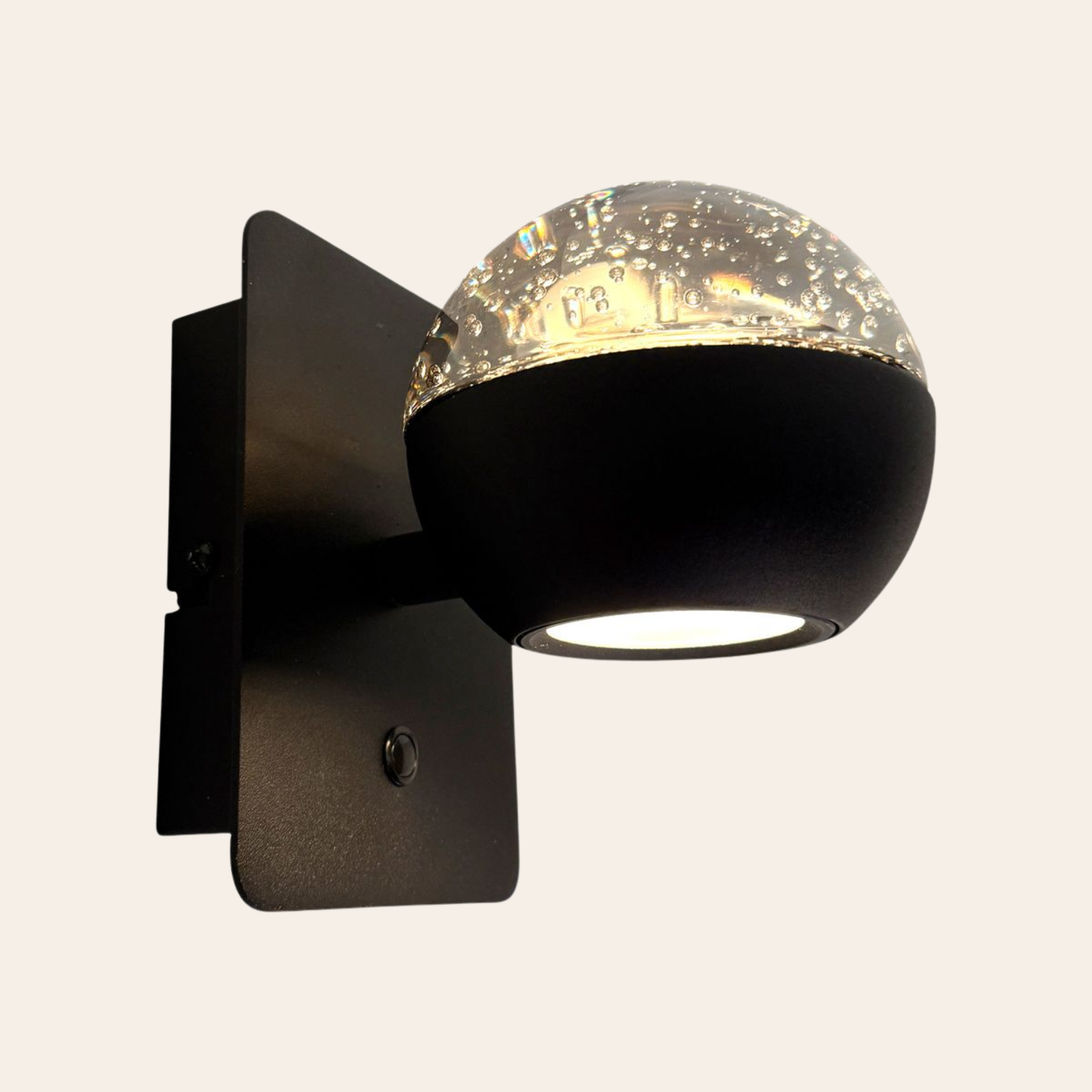 Steinhauer Belluno Wandlamp | Zwart, Dimbaar, LED 9W