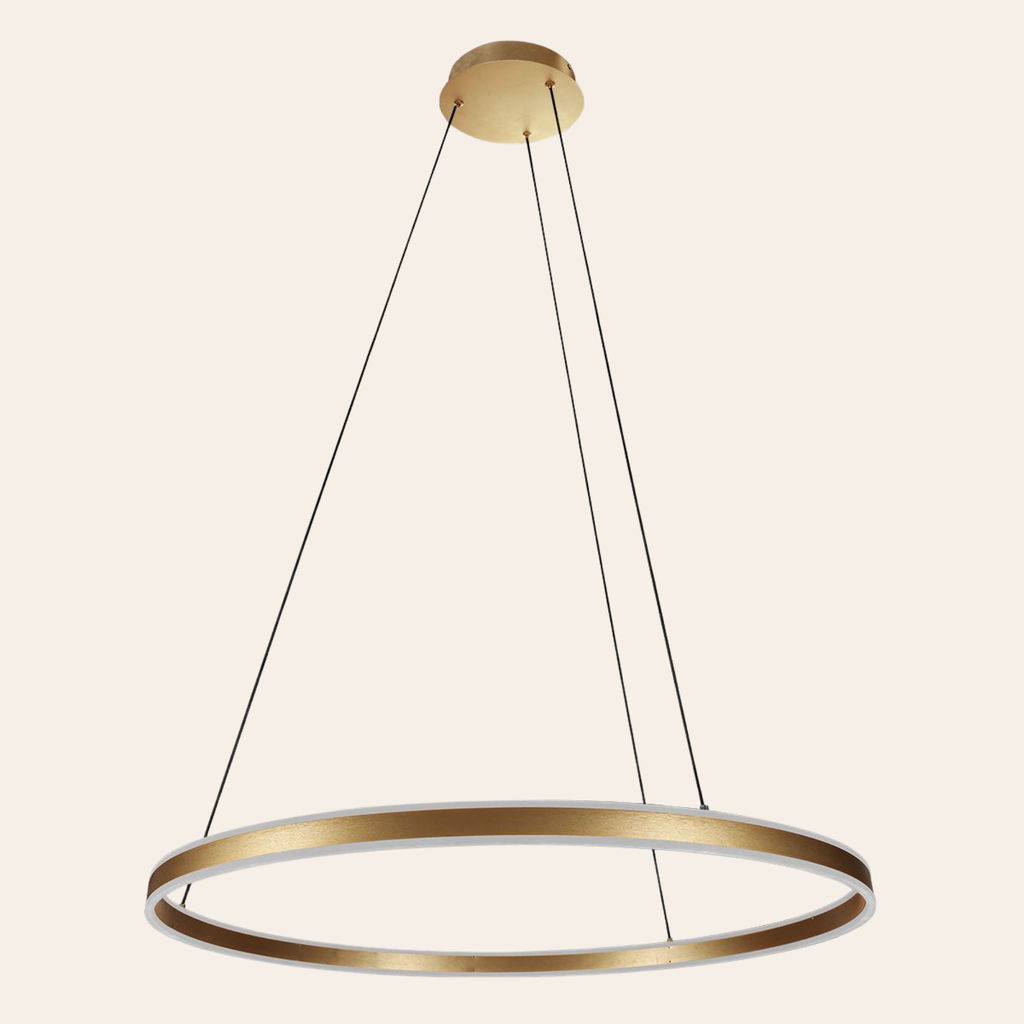 Steinhauer Ringlux Hanglamp Eettafel | Gouden LED Ring Ø80 cm, Verstelbaar, Dimbaar Steinhauer