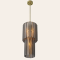 Eichholtz Imperial Kroonluchter S | Brushed Brass, Smoke Glass Hanglamp