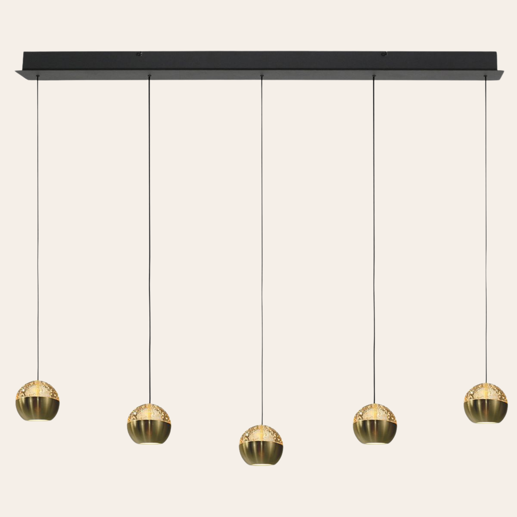 Steinhauer Belluno Hanglamp Messing | Verstelbaar 5-Lichts, Modern Voor Eettafel