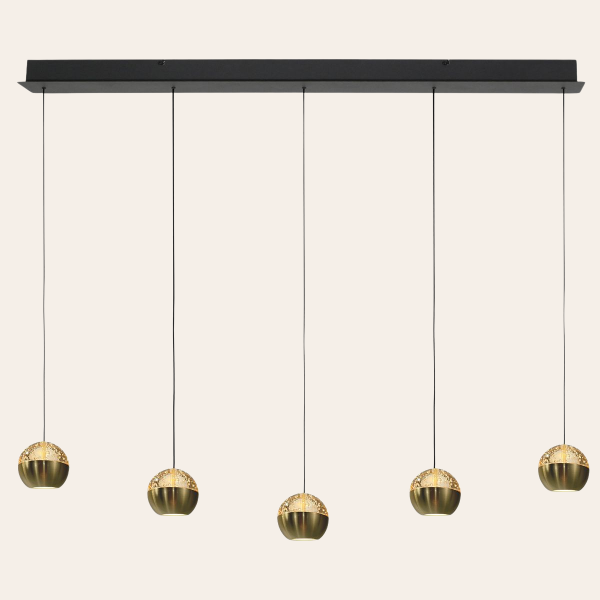 Steinhauer Belluno Hanglamp Messing | Verstelbaar 5-Lichts, Modern Voor Eettafel