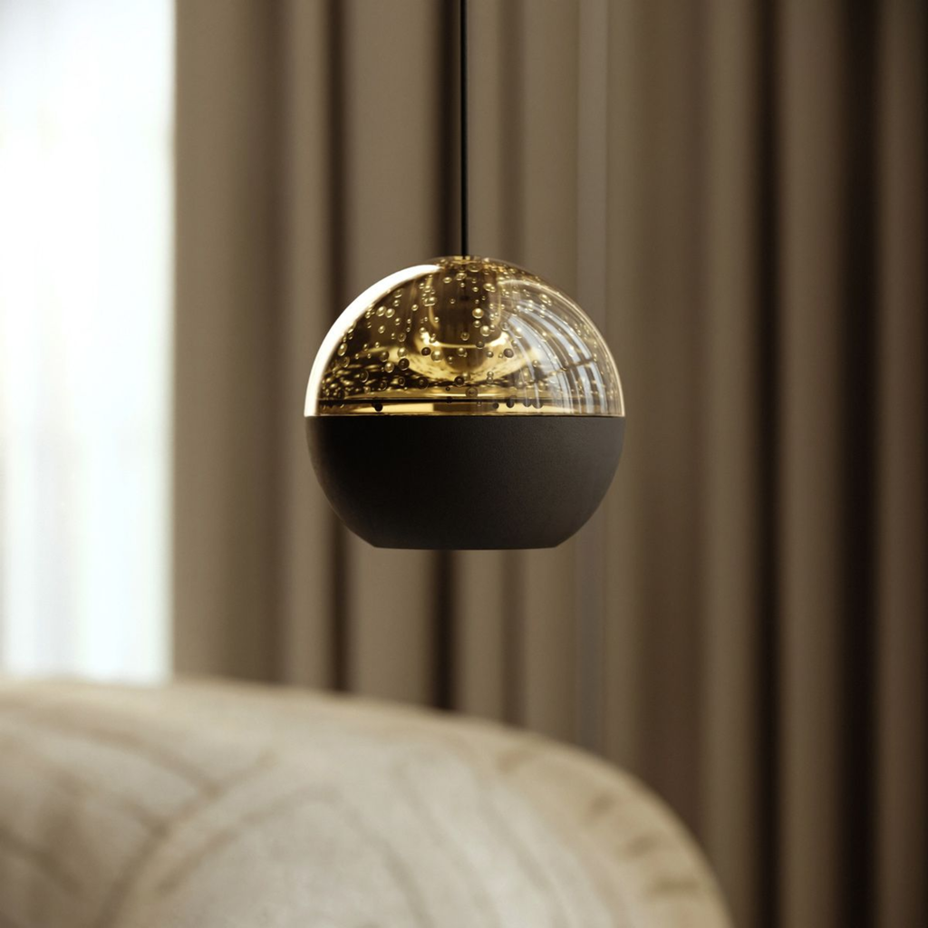 Steinhauer Belluno Hanglamp | Zwart, Smoke Glas, Dim to Warm LED