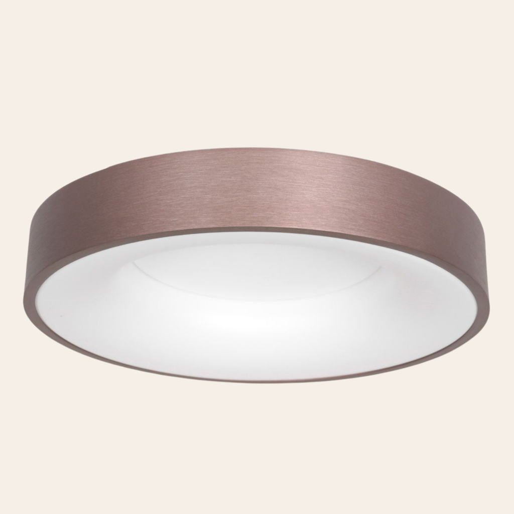 Steinhauer Ringlede Plafondlamp | Bronzen LED Ø48 cm, Dimbaar voor Slaapkamer en Woonruimte Steinhauer