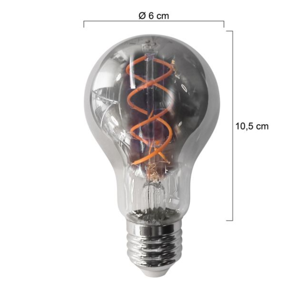 Steinhauer Dimbare smoke lichtbron met E27 fitting 120 Lumen 1800 Kelvin 4,5 Watt