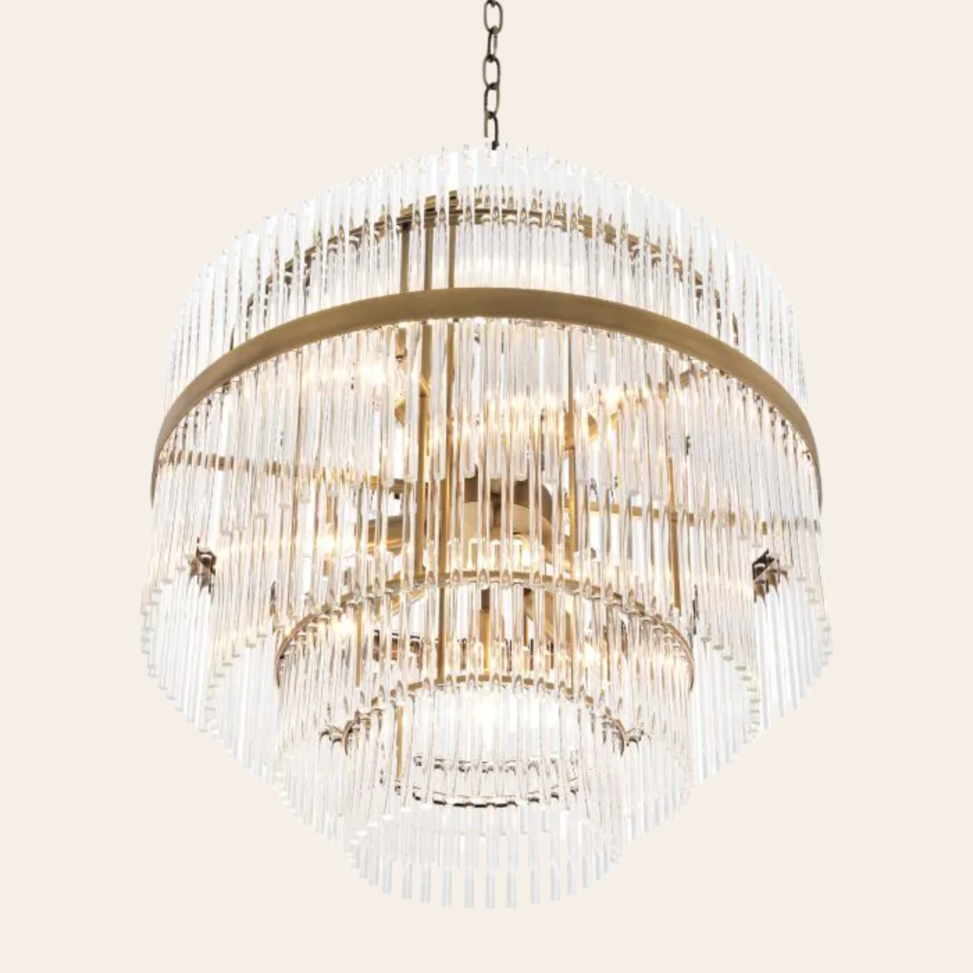 Eichholtz East Kroonluchter | Antiek Messing, Art Deco Stijl