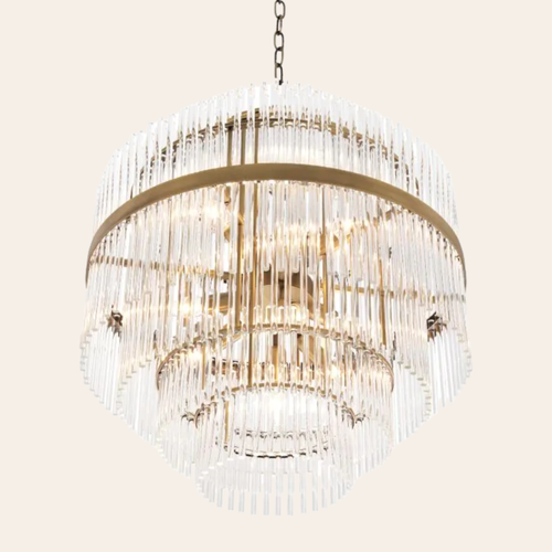 Eichholtz East Kroonluchter | Antiek Messing, Art Deco Stijl