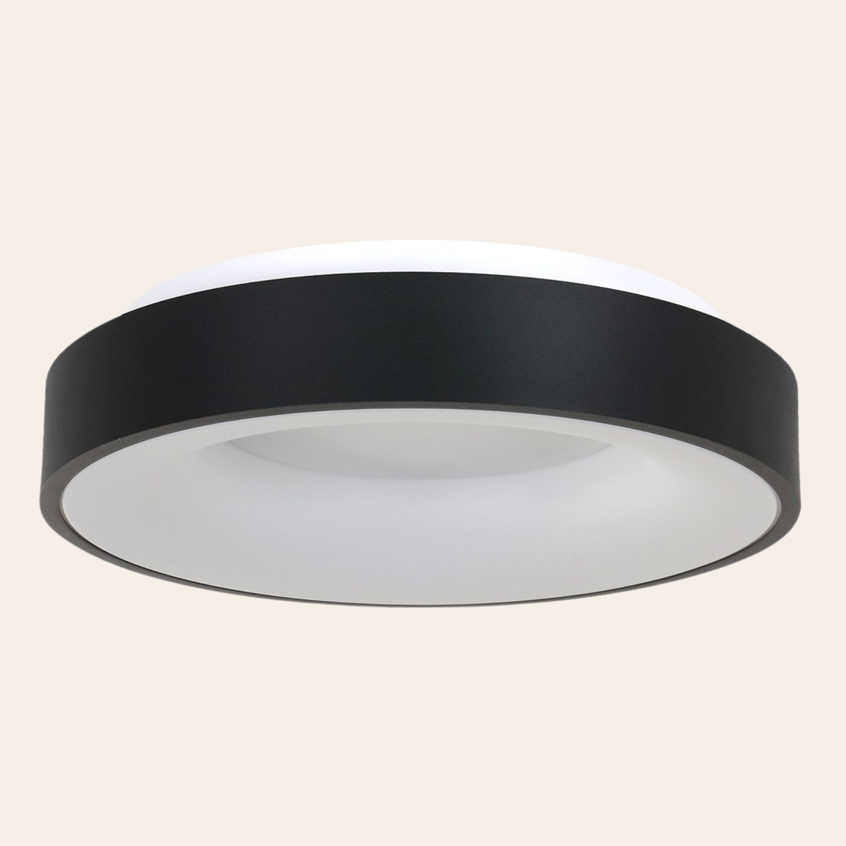 Steinhauer Ringlede Plafondlamp | Zwarte LED Ø48 cm, Dimbaar voor Slaapkamer en Woonruimte Steinhauer