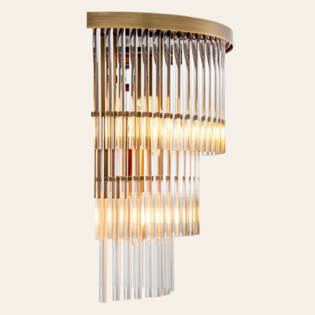 Eichholtz East Wandlamp | Antiek Messing, Art Deco Design