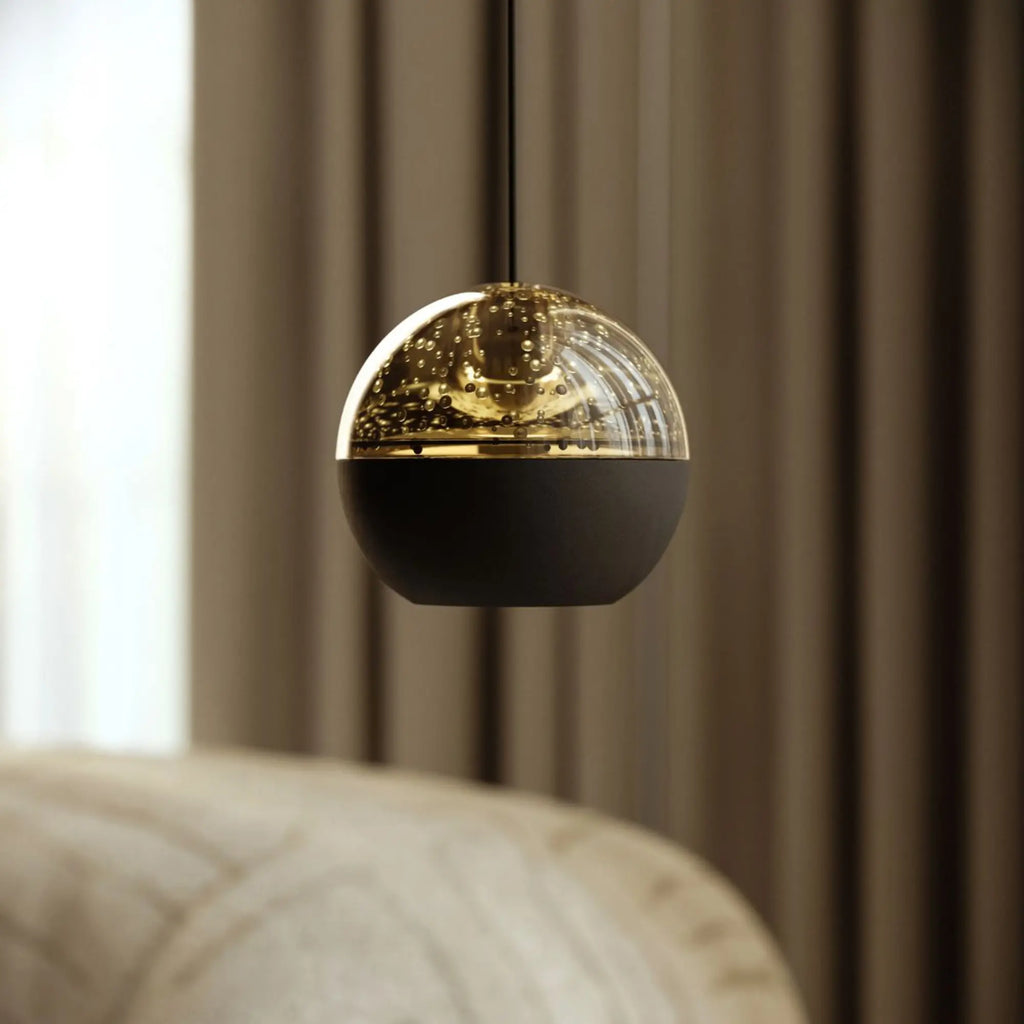 Steinhauer Belluno Hanglamp | Zwart, Smoke Glas, Dim to Warm LED Steinhauer