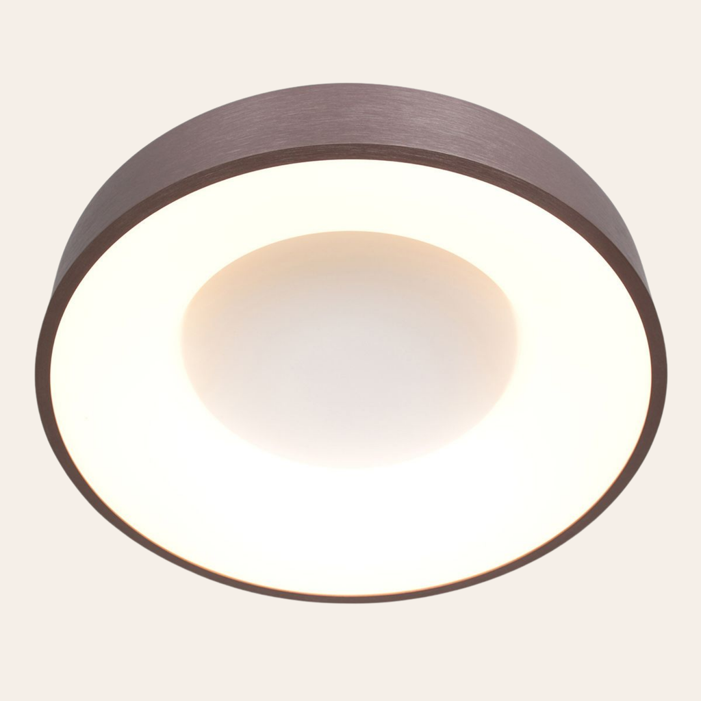 Steinhauer Ringlede Plafondlamp | Bronzen LED Ø48 cm, Dimbaar voor Slaapkamer en Woonruimte Steinhauer