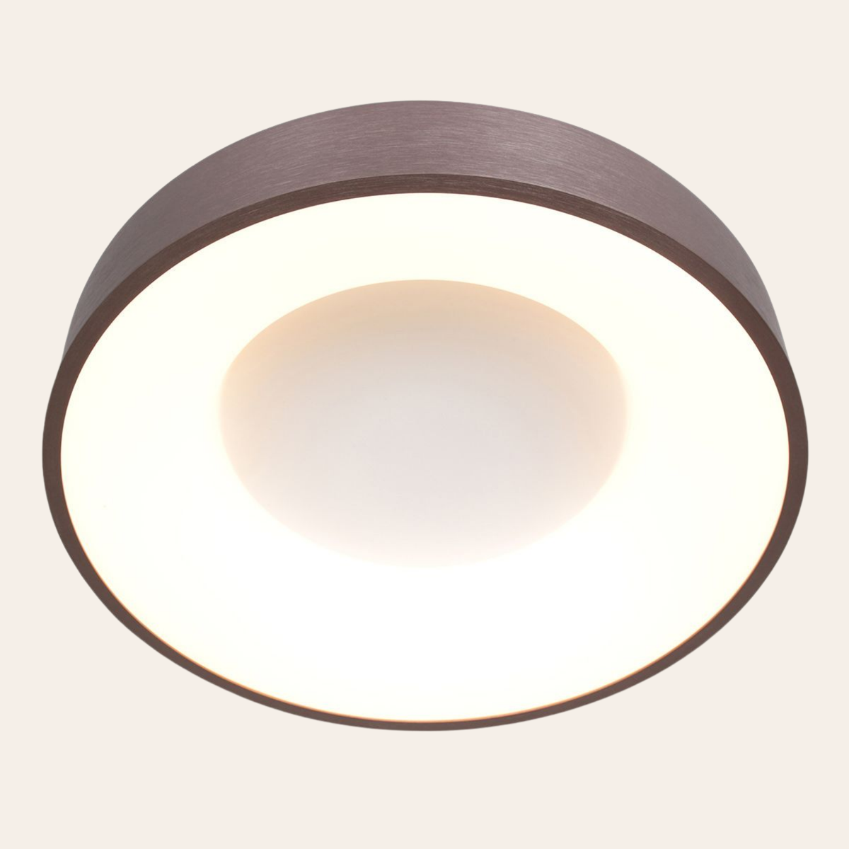 Steinhauer Ringlede Plafondlamp | Bronzen LED Ø48 cm, Dimbaar voor Slaapkamer en Woonruimte Steinhauer