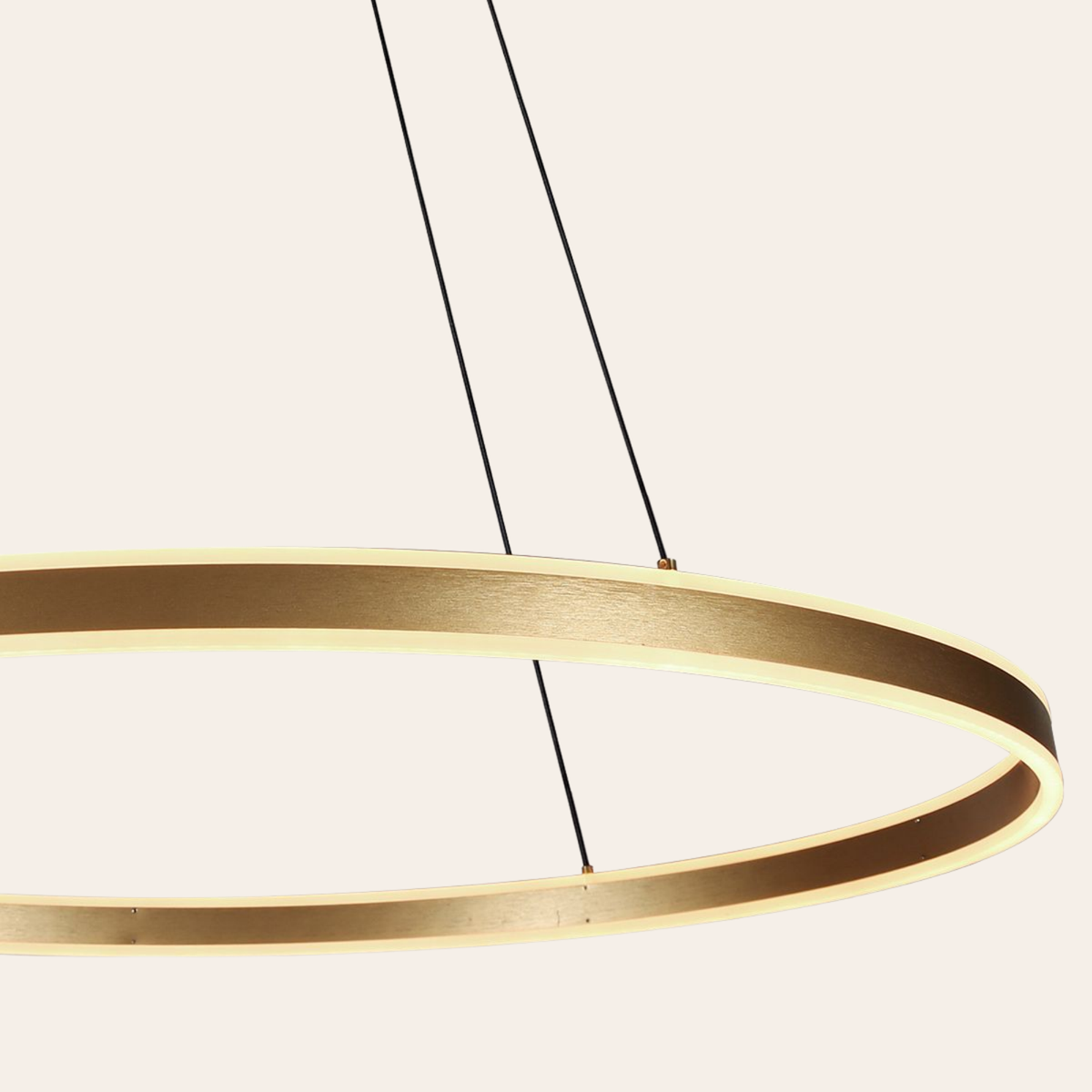 Steinhauer Ringlux Hanglamp Eettafel | Gouden LED Ring Ø80 cm, Verstelbaar, Dimbaar Steinhauer