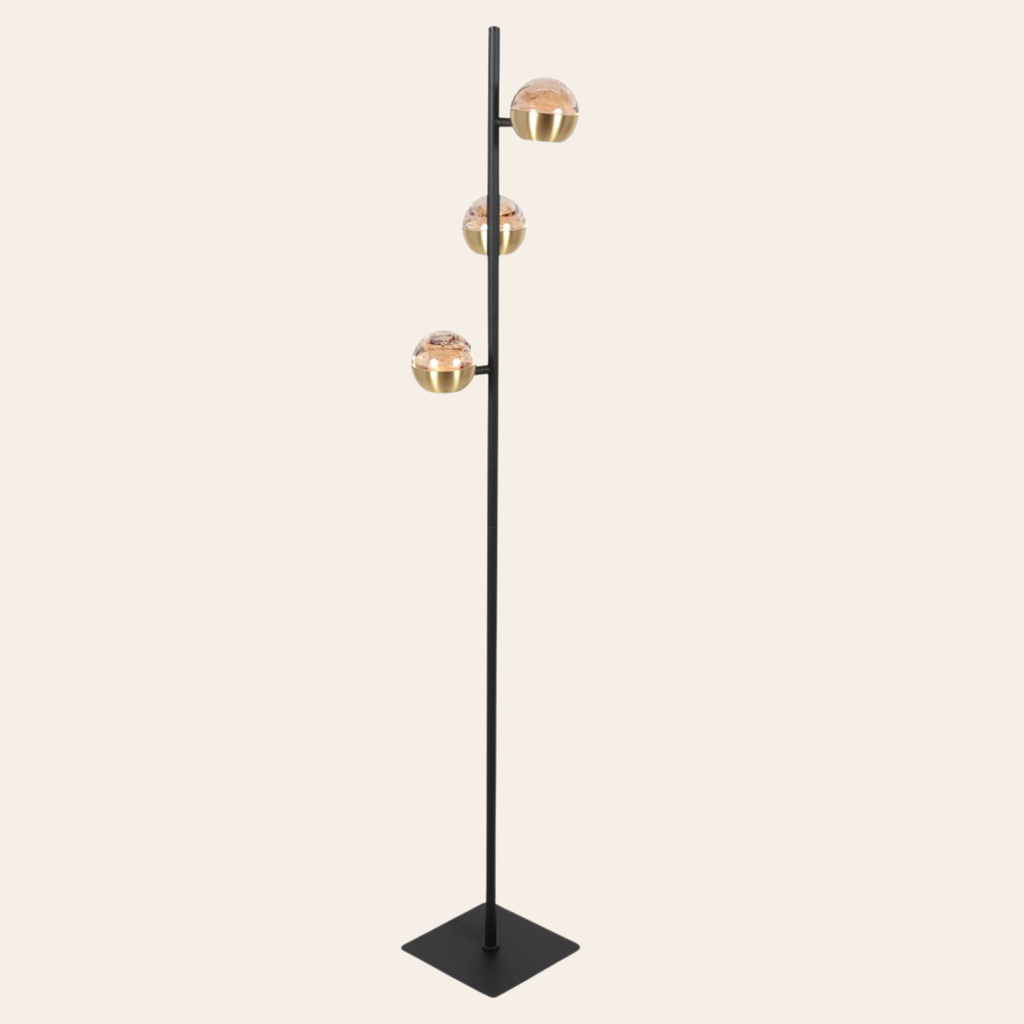 Steinhauer Belluno Vloerlamp | Zwart Messing, Dim to Warm LED voor Woonkamer