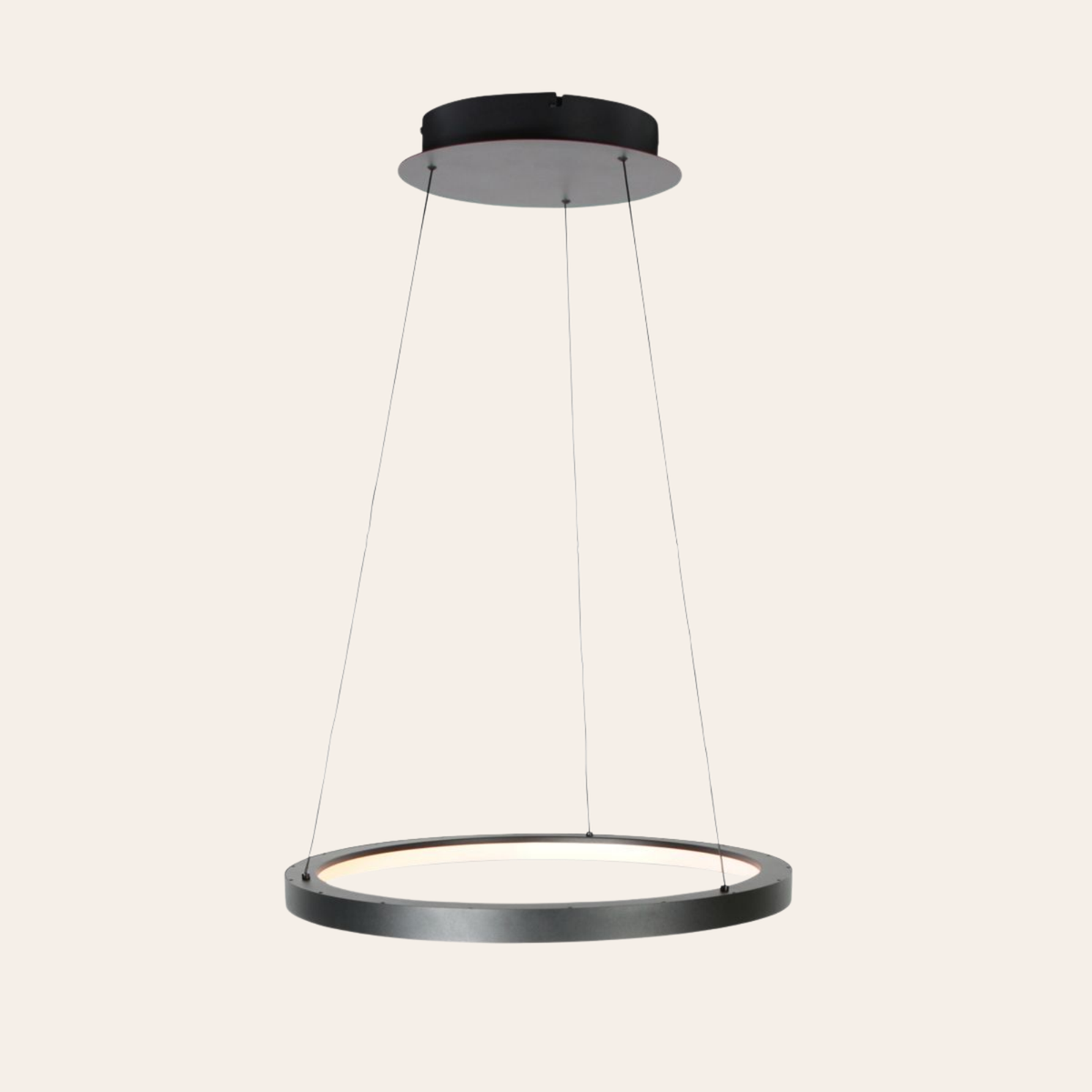Steinhauer Ringlede Hanglamp Zwart | Dimbaar, Verstelbaar, Modern Ringdesign Steinhauer