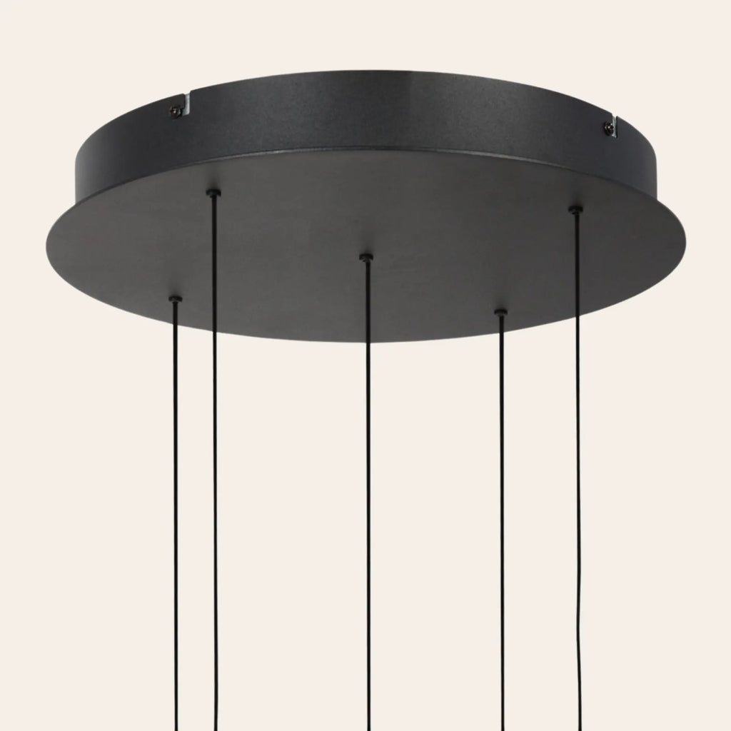 Steinhauer Belluno Hanglamp | Messing, Vijf Lichtpunten, Dim-to-Warm voor Eettafel Steinhauer