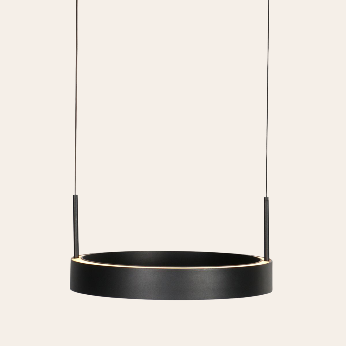 Steinhauer Mykty Hanglamp | Zwart, Verstelbare Cirkelringen voor Eettafel en Woonkamer Steinhauer