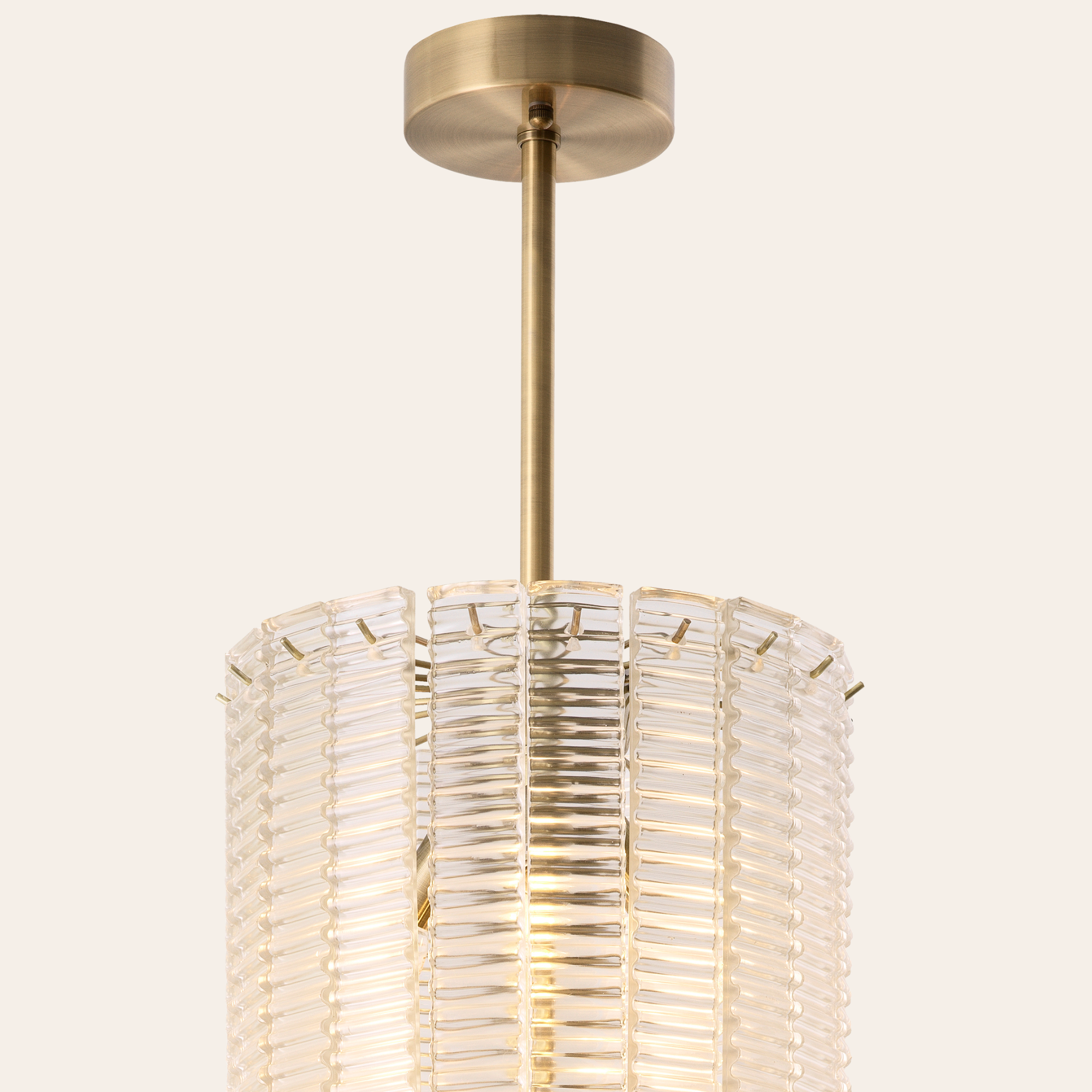 Eichholtz Imperial Kroonluchter | Brushed Brass, Clear Glass