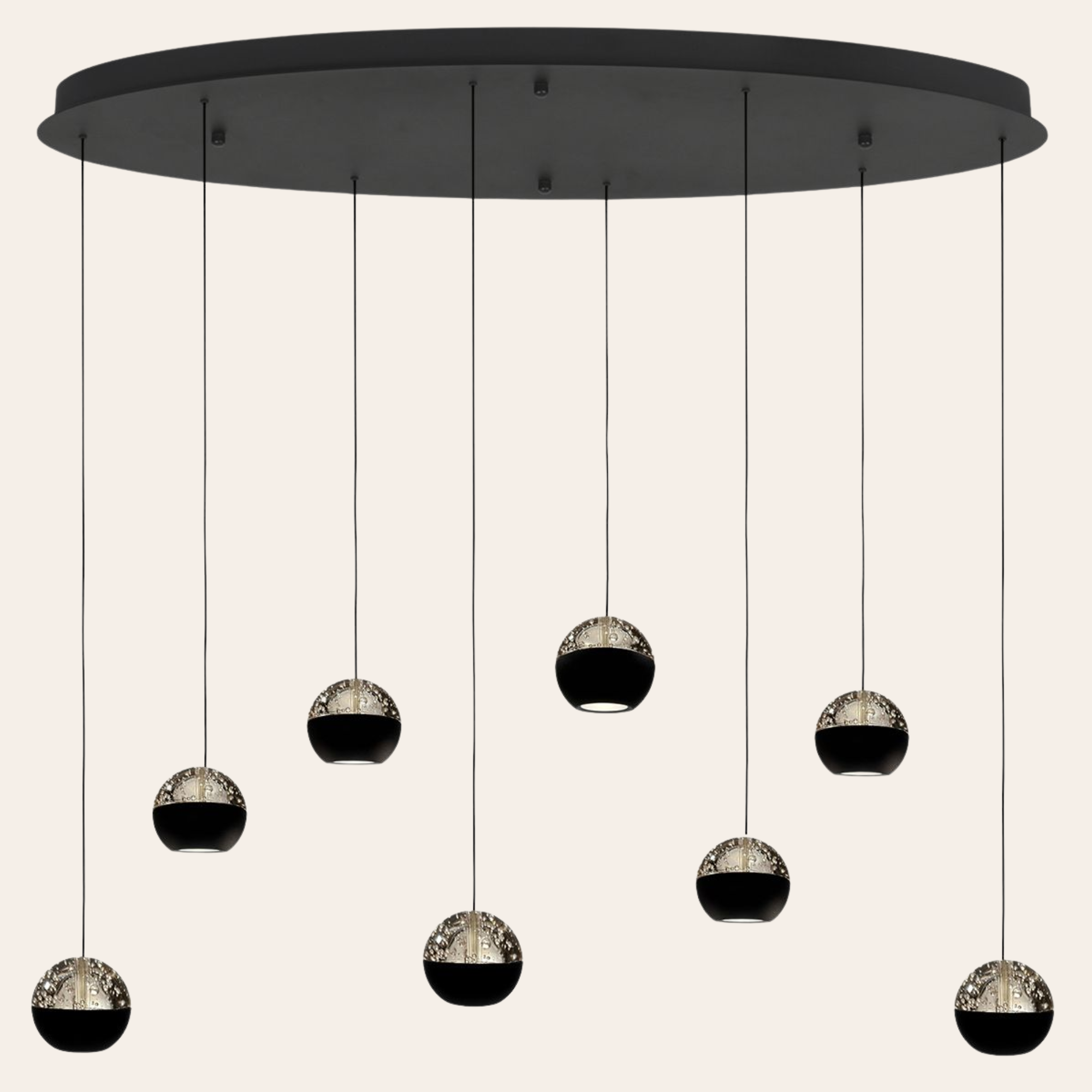 Steinhauer Belluno Hanglamp | 8-Lichts, Verstelbaar Cable Lift voor Eettafel en Woonkamer