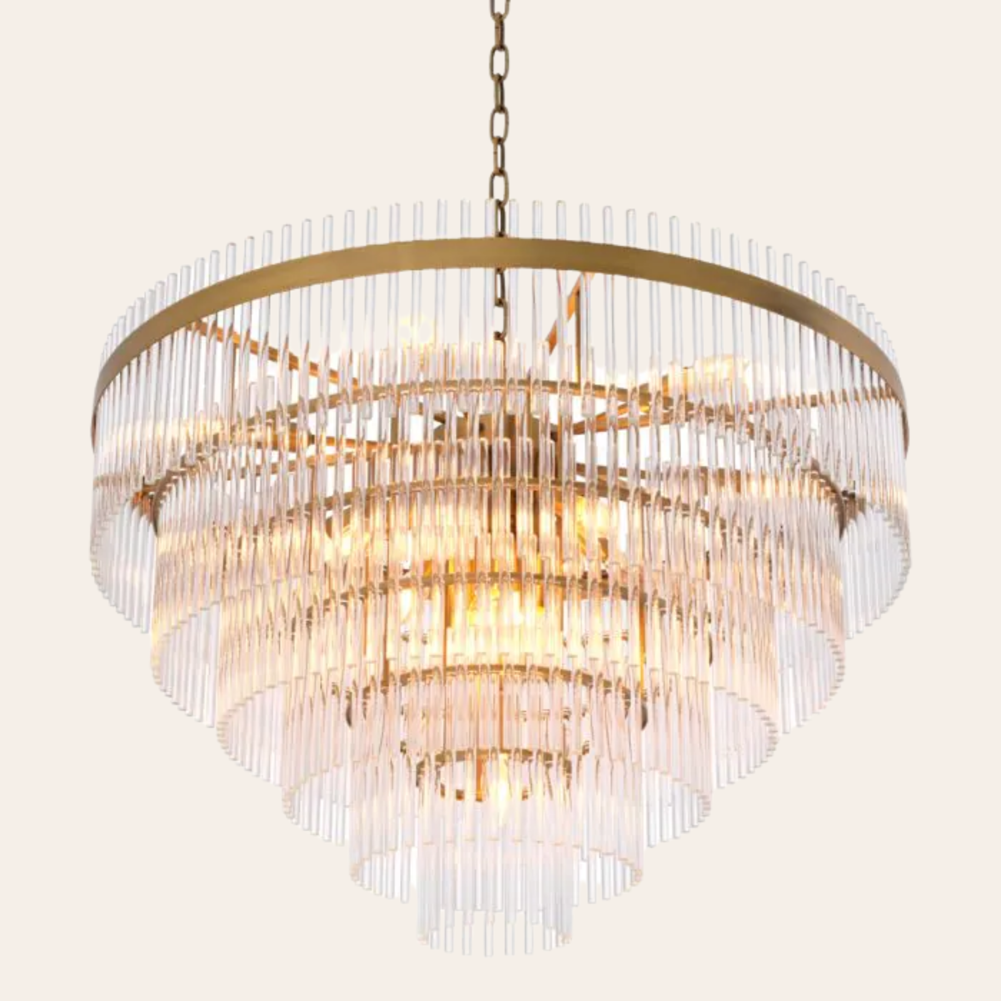 Eichholtz East Kroonluchter | Antiek Messing, Art Deco Stijl