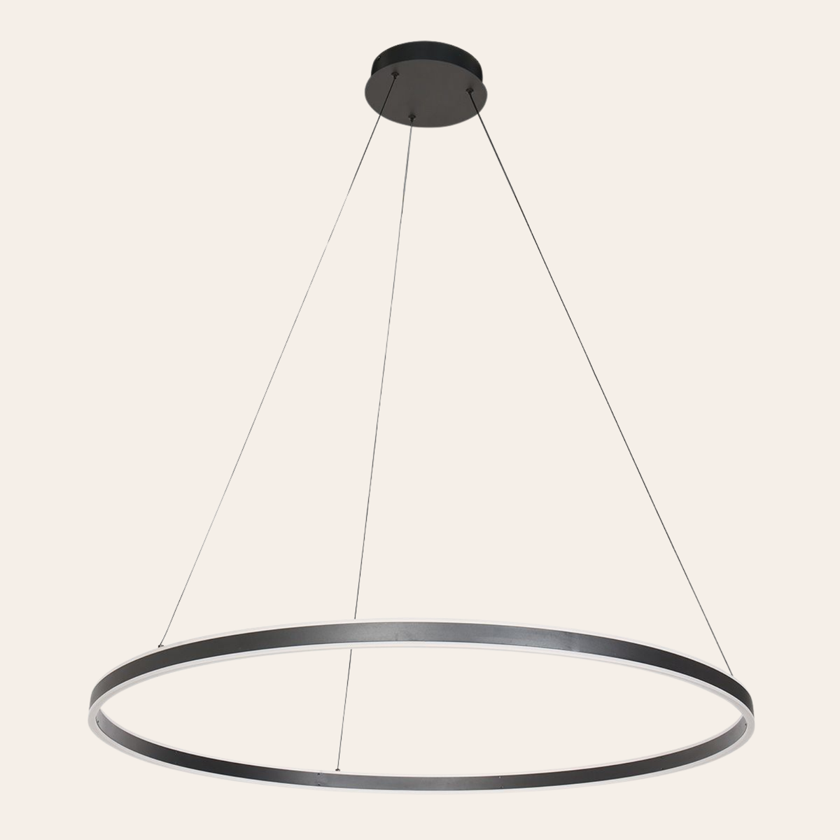 Steinhauer Ringlux Hanglamp Zwart | Verstelbare LED-ring Ø100 cm voor Eettafel en Woonkamer Steinhauer