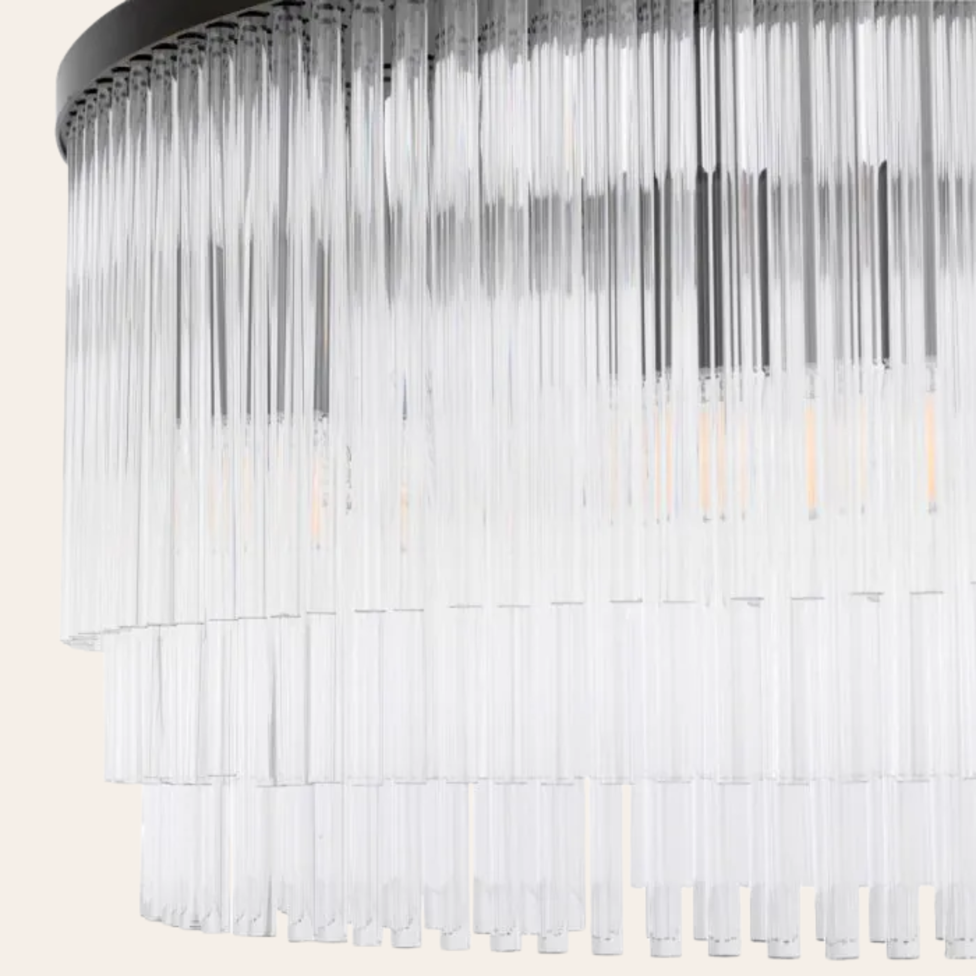 Eichholtz Hector Hanglamp S | Art Deco Glas met Bronzen Accent, Ideaal voor Eettafel en Woonkamer
