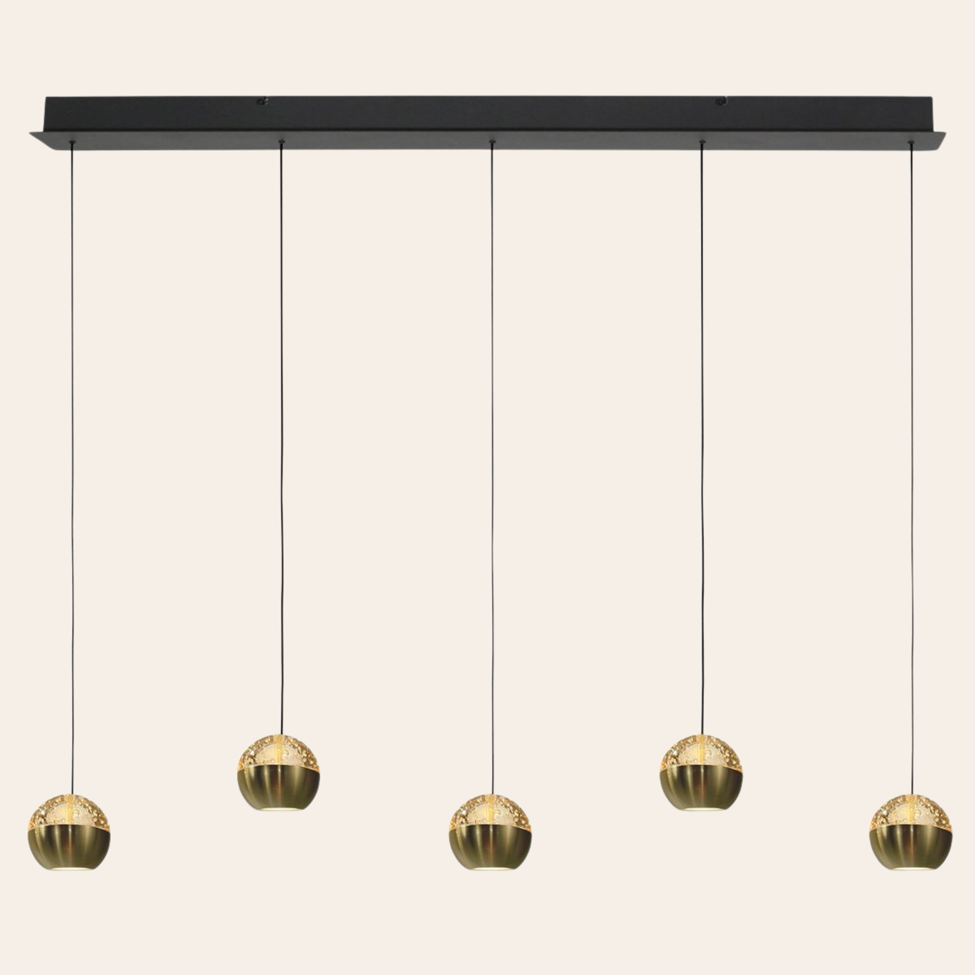 Steinhauer Belluno Hanglamp Messing | Verstelbaar 5-Lichts, Modern Voor Eettafel